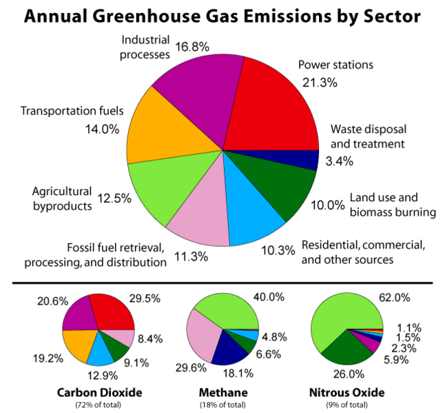 Annual Greenhouse Gas Emissions by Sector