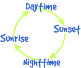 Image showing the day cycle. Please have someone assist you with this.