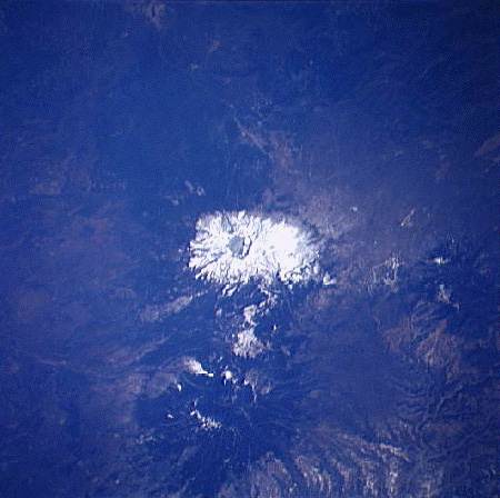 Image showing the highest point in all of Korea, Mount Paektusan.  Please have someone assist you with this.