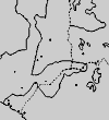 Image of a black and white version of the Virunga Base Map.  This image links to a more detailed image.