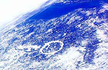 Image of the southeastern part of Quebec.  This image links to another image. 