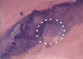 Image of a Richat Structure.  Please have someone assist you with this.