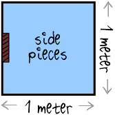 Image showing the side pieces of the cube.  Please have someone assist you with this.