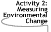 Image that says Activity 2: Measuring Environmental Change.