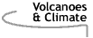 Image that says Volcanoes and Climate.