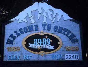 Image of the sign that says Welcome to Orting.