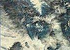 Image of some giant calderas taken from space.  This image links to a more detailed image.