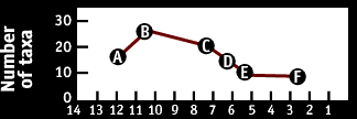 Image of a graph that displays the Number of taxa.  Please have someone assist you with this.