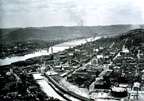 Image of downtown Wheeling in 1890.  This image links to a more detailed image.