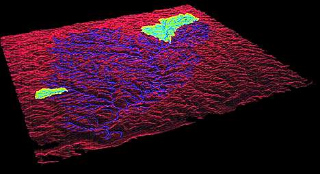 Image showing second and third order watersheds.