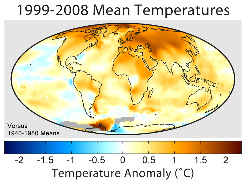 1999-2008 Mean Temperatures