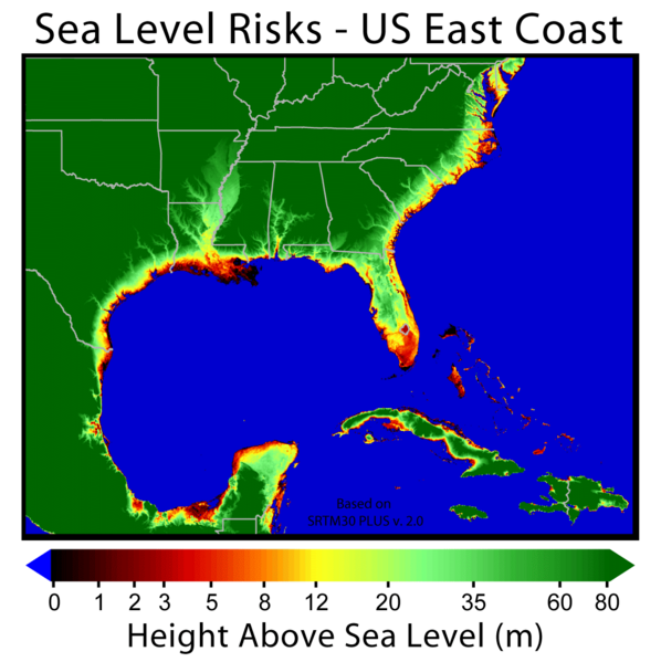 Sea Level Risks U.S. East Coast