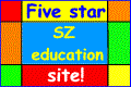 Image of the School Zone Education five star website logo that links to the School Zone Education home page.