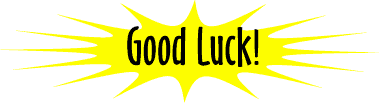 Image that says Good Luck!
