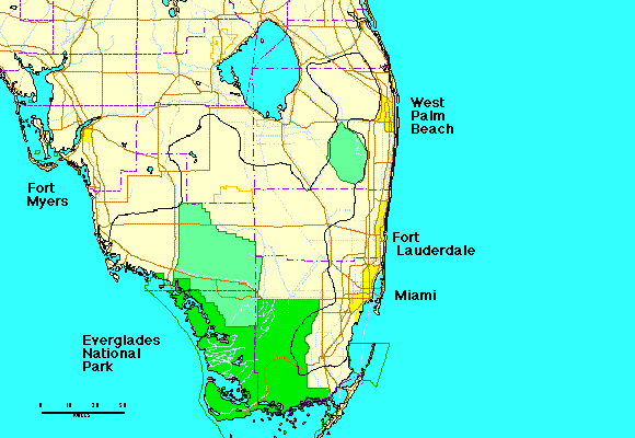 Image of a map of Florida.