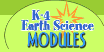 Image of the K-4 Earth Science Modules logo that links to the K-4 Earth Science Modules home page.