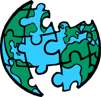 Image of an Earth jigsaw puzzle.