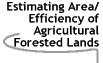 Image that says Estimating Area/ Efficiency of Agricultural Forested Lands.
