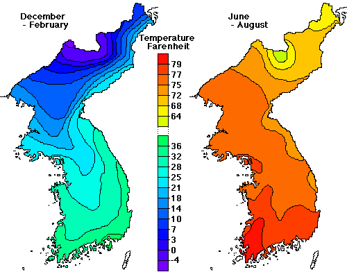 Image of 2 maps during the average summer and summer.  Please have  someone assisst you with this,