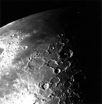 Image of the North Polar area of the moon.