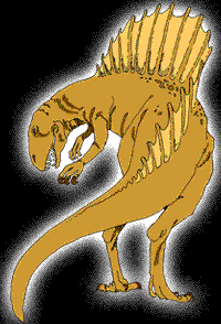 Image of a Spinosaurus dinosaur.