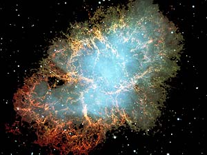 Image of the Crab Nebula.