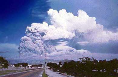 Image showing the eruption of Pinatubo on June 12, 1991.