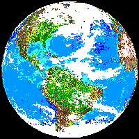 Image of the Earth during the Cenozoic Era.