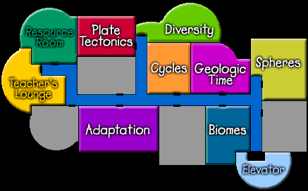 Image map of the Earth Floor layout.  Please have someone assist you with this.