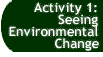 Button that takes you to the Activity 1: Seeing Environmental Change page.