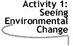 Image that says Activity 1: Seeing Environmental Change.
