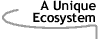 Image that says A Unique Ecosystem.