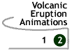 Image that says Volcanic Eruption Animations: page 1.