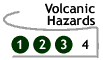 Image that says Volcanic Hazards: page 4.