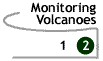 Image that says Monitoring Volcanoes: page 1.