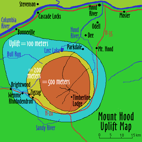 Image of a Hood Uplift map.  Please have someone assist you with this.