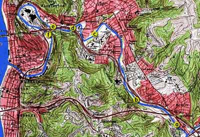 Image showing a topographic map of Wheeling, WV.  Please have someone assist you with this.