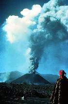Image of a volcano in Paricutin, Mexico in 1943.