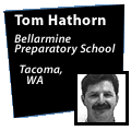 Image of Tom Hathorn and a caption that reads: Tom Hathorn Bellarmine Preparatory School Tacoma, WA.